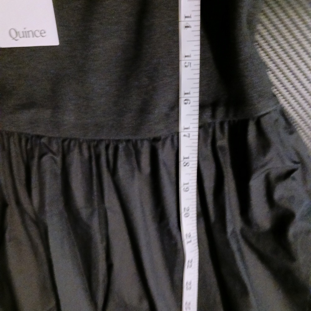 NWT Quince Cotton Mixed Media Tank Dress Black‎ Size S Sleeveless Midi Classic - Picture 15 of 16